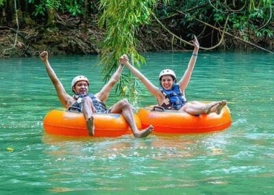 Blue Hole Secret Falls & River Tubing Adventure